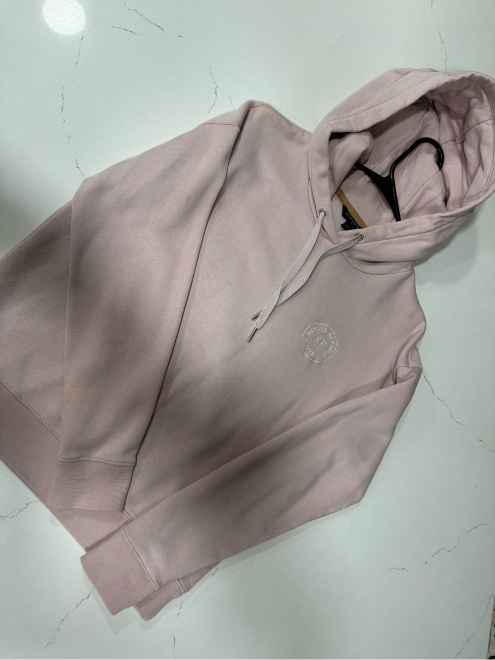 Banana Republic Pale Pink Hooded Sweatshirt